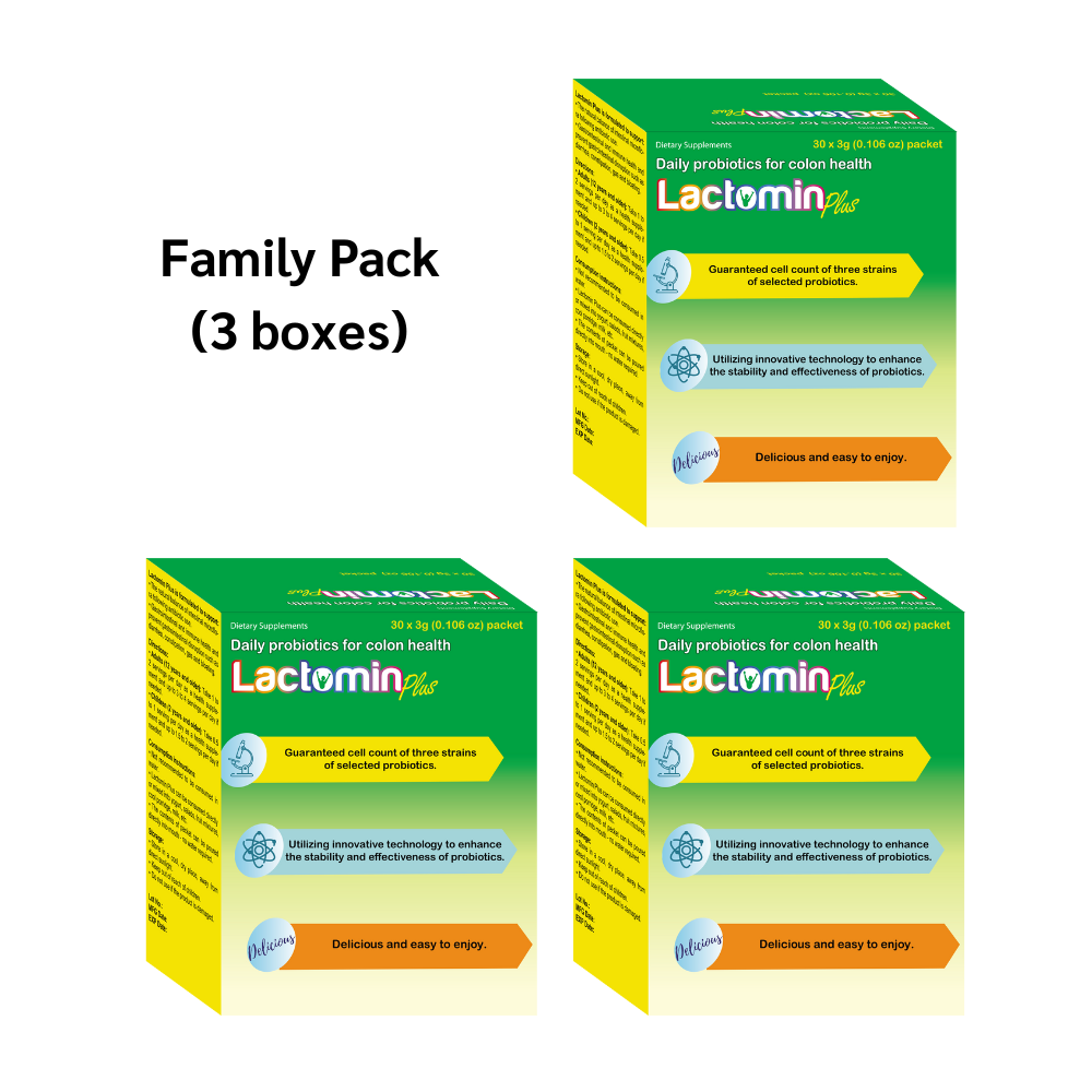 Family pack (≥ 3 boxes) - Daily probiotics Lactomin Plus